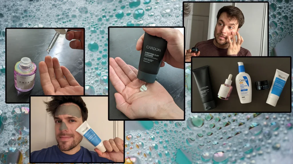 Skin care routine for men